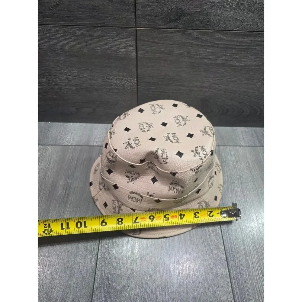 MCM Bucket Hat in Visetos monogram beige A009273